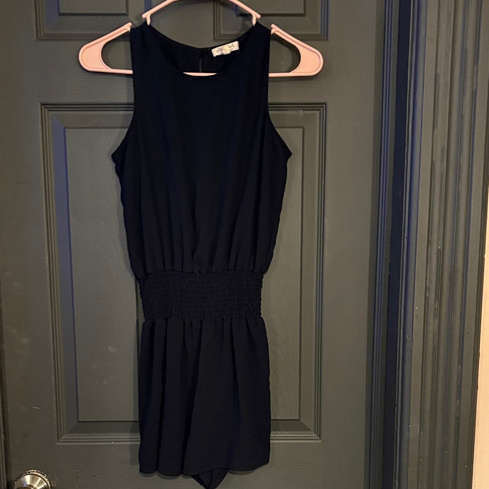 Ultra Flirt Black Sleeveless Romper